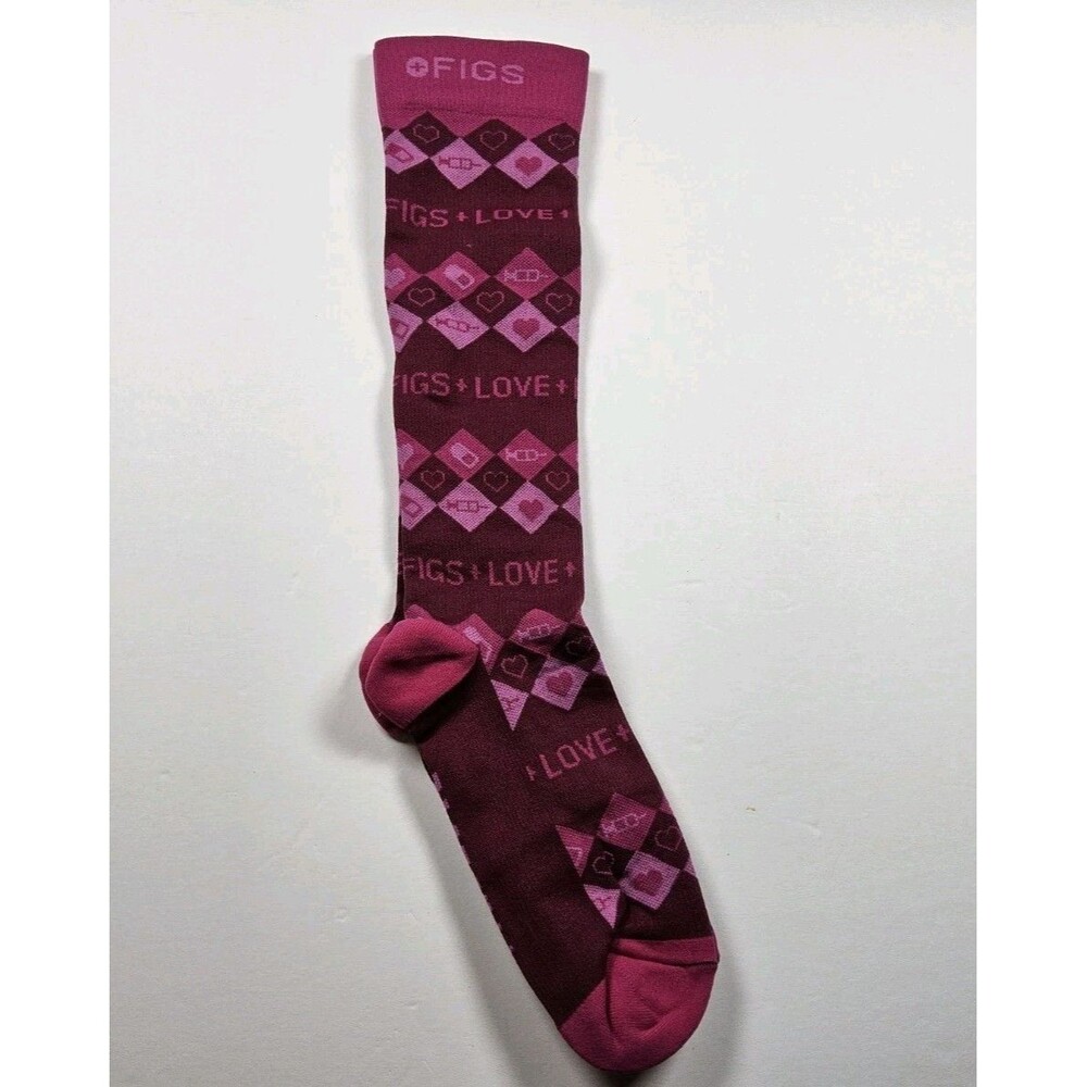 FIGS Compression Figs Love Nurse Medical Socks Size S